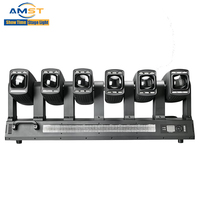 Nueva Luz LED RGB Flow Flash Update 6+6 de Doble Cara con Efecto Estroboscópico, Cabezal Móvil, 6x80W RGBW 4 en 1 Colores para Eventos, Discotecas y Bares