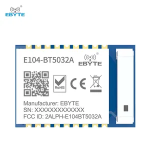 Ebyte-Módulo de radiofrecuencia inalámbrico, E104-BT5032A de antena de cerámica de alta ganancia, ble4.0, ble4.2, ble5.0, diente azul, nrf52832, 2,4 ghz