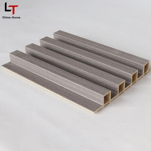 Lâu năm màu đen trang trí nội bộ rãnh thanh doghe trong legno WPC bên ngoài tường Panel Composite Ốp - Product Image 3