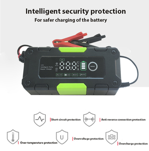 Chargeur de <span class=keywords><strong>moto</strong></span> électrique à LED portable 12V Chargeur intelligent à impulsions de réparation Convient à diverses batteries au plomb-acide - Product Image 4