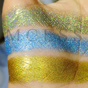 MCESS Pigment super brillant poudre de chrome holographique et échantillon pigment de perle de couleur changeante holographique pour peinture à l'<span class=keywords><strong>aquarelle</strong></span> - Product Image 4