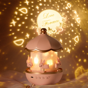 Projecteur de nuit pour enfants, carrousel de lapins, <span class=keywords><strong>veilleuse</strong></span> LED mignonne, projecteur d'étoiles pour <span class=keywords><strong>plafond</strong></span> de chambre - Product Image 6