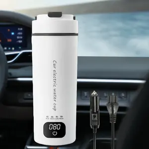 Mini botella de caldera de agua rápida portátil, taza de calefacción de 12V/24V, hervidor de agua inalámbrico para coche para viajes al aire libre y hogar, uso cálido