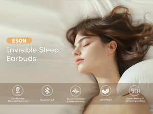 Auricolari Wireless ESON per il Sonno con Cancellazione Attiva del Rumore, Isolamento Acustico, Display Digitale, Controllo Touch 5.4, 3-5 Ore di Autonomia - Product Image 6