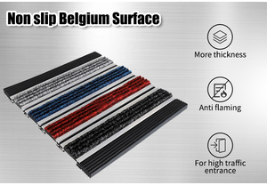 Alfombra Exterior Antideslizante y Antipolvo de Aluminio para Diversos Centros Comerciales y Entradas de Hogar, Alfombras Metálicas con Bisagras de Aluminio - Product Image 6