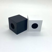 Diffuseur en verre le plus vendu, bouteille au toucher lisse, base en bois décorée au laser, cube, décoration d'intérieur, différentes formes disponibles