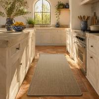 Tapis individuels en lin sur mesure, tapis en sisal 170 cm, tapis bohème en lin