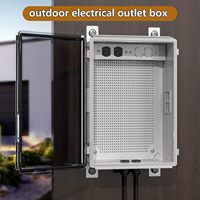 Caja de Conexiones Eléctrica Impermeable IP67 IP55 de ABS, Caja para Baterías, Carcasa para Equipos Electrónicos para Protección de Cableado en Exteriores