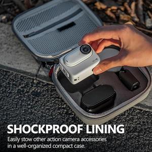 Coque rigide voyage Mini <span class=keywords><strong>sac</strong></span> <span class=keywords><strong>de</strong></span> <span class=keywords><strong>rangement</strong></span> pour caméra <span class=keywords><strong>de</strong></span> protection étui <span class=keywords><strong>de</strong></span> transport pour Insta360 GO 3 caméra d'<span class=keywords><strong>action</strong></span> Combo et accessoires - Product Image 3