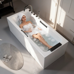 Vente directe usine – Baignoire chauffante intelligente thermostatique intégrée sans joint, petite et autonome pour la maison, personnalisable - Product Image 2