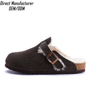 Sandalias <span class=keywords><strong>Birkenstock</strong></span> con Logotipo Personalizado OEM para Boston, Unisex, Forradas de Lana, de Corcho, Ligeras, con Soporte de Arco, para Verano y Otoño, Directo de Fábrica - Product Image 4