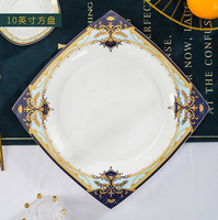 Vente directe du fabricant de Jingdezhen, ensemble de vaisselle en porcelaine fine de Noël, 60 pièces, pour dix personnes, ensemble de vaisselle pour la maison