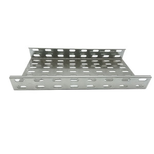 Bandeja portacables perforada de acero al carbono con recubrimiento en polvo, certificada por la CE, para pisos elevados - Product Image 4