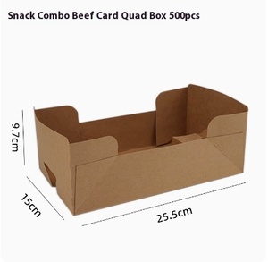 Scatola da pranzo in carta Kraft usa e getta personalizzata pieghevole crocchette di pollo patatine fritte da asporto vassoio Snack stampato <span class=keywords><strong>Open</strong></span> Boat Design <span class=keywords><strong>Food</strong></span> - Product Image 5