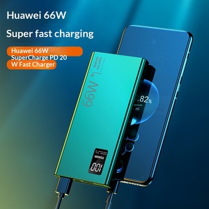20000mAh Ultra Thin 66W Super Fast Charging Power Bank Built-in Cable <b>Large</b> Capacity Custom Portable Charger - Product Image 2
