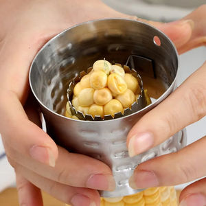 Éplucheur de maïs manuel en acier inoxydable pour la vente en gros, outil de cuisine facile à nettoyer pour l'élimination des épis, coupe-légumes domestique - Product Image 1
