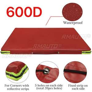 Housse de remorque universelle 600D, en PVC résistant, imperméable, coupe-vent, protection contre la poussière, avec ceinture en caoutchouc, 120 - 140 cm - Product Image 2