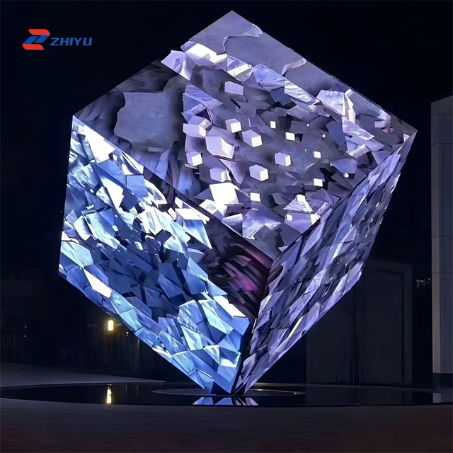 Customizable Outdoor Waterproof 3D Rubik's Cube LED Display Screen Mobile Phone Wifi Controlled Store Advertising Screen
