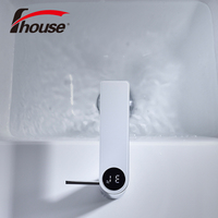 Mitigeur de douche intelligent à contrôle numérique de la température avec affichage, noyau de valve en céramique, fonction de mesure, poignée unique, monotrou