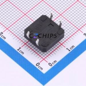 TS015-CBW1EH6.5 Tactile Switch Through hole-4P,12x12mm Switch Single Pole Single Throw Round Button 1.8N Through Hole - Product Image 2