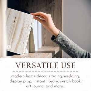 Nouveauté 2024 : Livres décoratifs factices blancs pour table basse, ensemble de livres à couverture rigide vides pour photos - Product Image 2