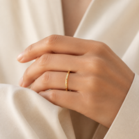 Bague de mariage éternelle en or massif 10K 14K 18K avec diamants de laboratoire DEF taille ronde 1,2 mm, personnalisable en gros