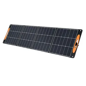 200W foldable solar panel portable radio with solar panels folding solar panels kit for mobile phone campers power station