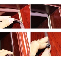 Sello de puerta de madera, goma impermeable, tira selladora de molduras, cinta de sellado de goma