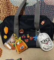 Dompet Gantungan Kunci Transparan dari Tali PVC, Kantong Perhiasan, Tas Display Boneka, Gantungan Kunci Boneka, Tempat Lip Gloss, Tempat Lipstik, Dompet Koin