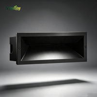 Fabricant chinois d'éclairage LED, lumière d'escalier encastrée d'angle extérieure 12W en aluminium, marque LED pour distributeurs et détaillants
