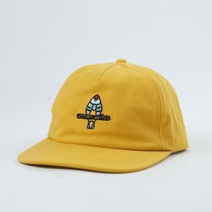 Gorra de Béisbol de 5 Paneles con Cierre a Presión, Personalizable, sin Estructura, para Correr, con Logotipo Bordado, Amarilla, Unisex - Product Image 4