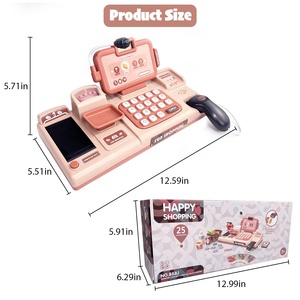 <span class=keywords><strong>Jouet</strong></span> <span class=keywords><strong>caisse</strong></span> <span class=keywords><strong>enregistreuse</strong></span> électronique DIY pour enfants <span class=keywords><strong>avec</strong></span> <span class=keywords><strong>scanner</strong></span> et microphone, <span class=keywords><strong>jouet</strong></span> éducatif pour faire les courses - Product Image 2