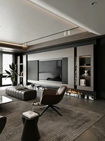 Lemari TV Huajia Premium Berbahan Aluminium Penuh dengan Pilihan Ukuran Sesuai Pesanan, Permukaan Tahan Air & Anti Karat, Minimalis