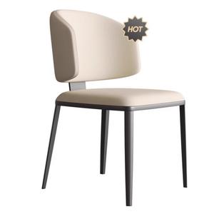 Italian Minimalist Dining Chair Modern Designer Style With <b>Backrest</b> For Living Room And Dining Area - Product Image 5