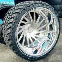 Jantes FANXI personnalisées 20, 22, 24, 26, 28 pouces, polies, 8x180, 8x170, 8x6.5, 6x5.5, 6x135, 8/6 trous pour Ford F250 F350, GMC2500, Ram 1500/2500
