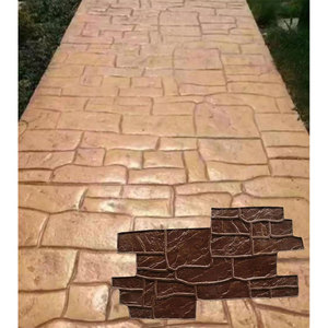 Le moule de sol en relief estampage matériau PU béton art couleur bricolage sol imprimé peut être un moule en ciment MYFS - Product Image 1