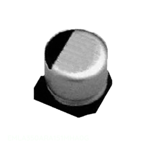 Condensador de Aluminio Original EMLA350ARA151MHA0G de 150 uF, 20%, 35V, Montaje Superficial SMD - Product Image 1