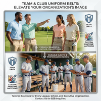 Cintura da Baseball Personalizzata con Fibbia Metallica per Uniformi di Squadra, Fornitura all'Ingrosso per Finali di Campionati Regionali