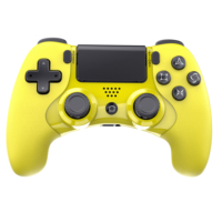 Manette de jeu sans fil pour PS4, Joystick de jeu à double vibration/Détecteur de mouvement/Pavé tactile/Haut-parleur, Compatible avec PS4/Slim/Pro