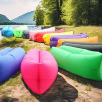 Canapé gonflable design moderne, lit d'appoint pliable, LazySofa pour la plage, le camping en plein air
