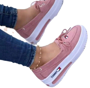 La nuova ultima moda di Design aumenta la suola spessa <span class=keywords><strong>donna</strong></span> Casual <span class=keywords><strong>scarpe</strong></span> taglie forti - Product Image 6