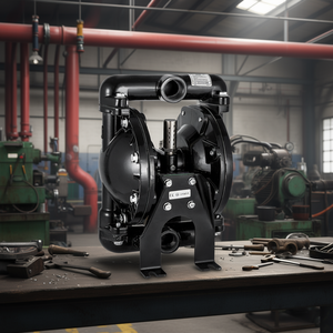 Bomba de Diafragma Doble de Aluminio Operada por Aire, 1 Pulgada, 35 GPM Máx., 120 PSI, Uso Industrial, QBY4 25LF46 - Product Image 2