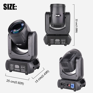 <span class=keywords><strong>Lyre</strong></span> LED 150W à tête mobile pour DJ, discothèque, spot, mini projecteur de scène - Product Image 4