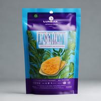 Bolsas de pie de marca privada con cierre de cremallera, de lámina de plástico Mylar, herméticas, de grado alimenticio, bajas en sodio, para mezclas.