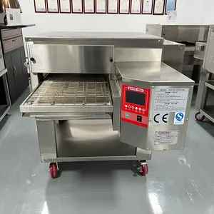 Bakers Rock Commercial Impingement Electric Conveyor Belt Pizza Oven For Shop