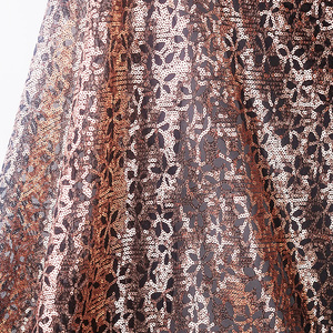 Новый Стиль Оптовая цена Цветочная 100% нейлоновая вышивка блестками сетчатая ткань для женщин - Product Image 6