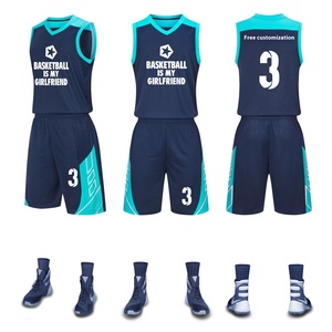 เสื้อบาสเก็ตบอลแบบปรับแต่งได้ชุดฤดูร้อนของคุณเองพร้อมกางเกงขาสั้นบาสเก็ตบอลเปล่าชื่อทีม - Product Image 6
