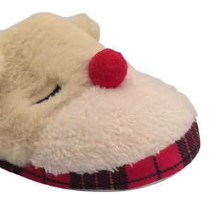 Usine fait à la main hiver pantoufles femmes unisexe couette Massage caractéristique antidérapant talon semelle extérieure grands cadeaux de noël - Product Image 3