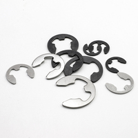 10pcs/bag 304 Stainless Steel 65mn Steel E Clips Retaining Ring E-Clips Washer Circlips for Car Engines M1.2-M15 GB896