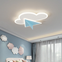 Plafonnier LED moderne certifié CE pour chambre d'enfant avec télécommande, couvercle rond en acrylique - Garantie 3 ans